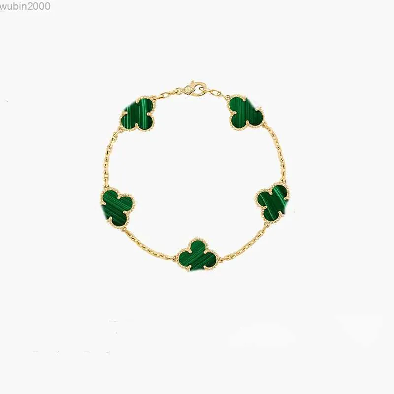 Braccialetti di design Bracciale Van Clover Fascino di moda per ragazze Donne Oro 18 carati Argento Nero Bianco Rosso Verde Marca Gioielli per feste di nozze Fortuna