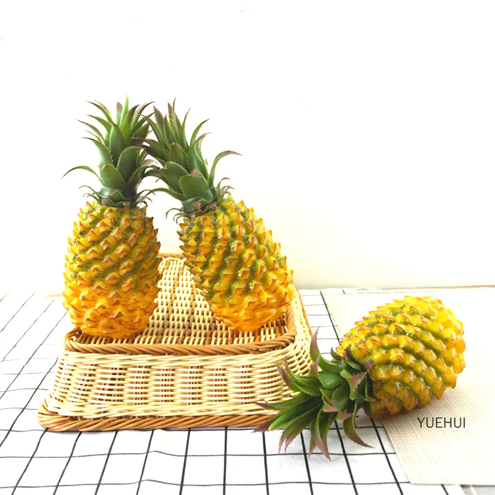 Andere evenementen Feestartikelen Hoge imitatie Kunstmatige nep Ananas Fruit Kunstmatige ananas Plastic Gesimuleerde ornamenten 230919