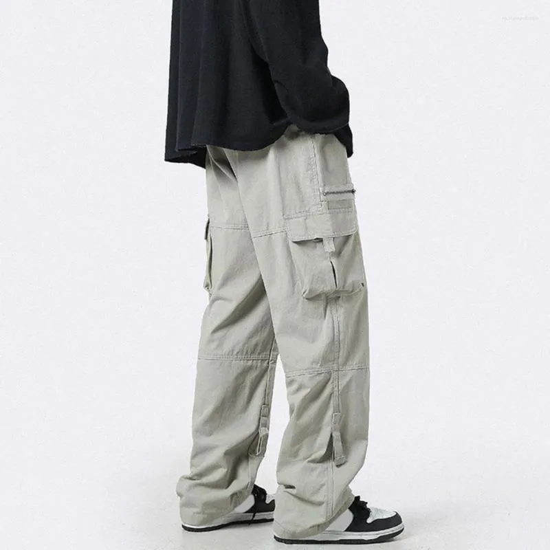 Мужские брюки, мужские брюки-карго, модная индивидуальная прямая одежда в стиле хип-хоп