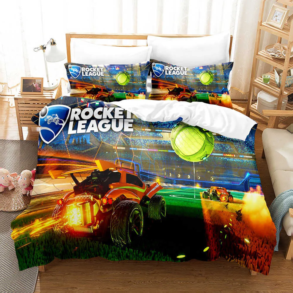 Juego De Cama Individual Piezas Reversible Fortnite Azul Jm