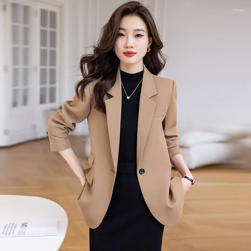 Abiti da donna Autunno Inverno Blazer formali Femininos per le donne Stili OL Abbigliamento da lavoro professionale per ufficio Capispalla da donna per ufficio Top Abbigliamento