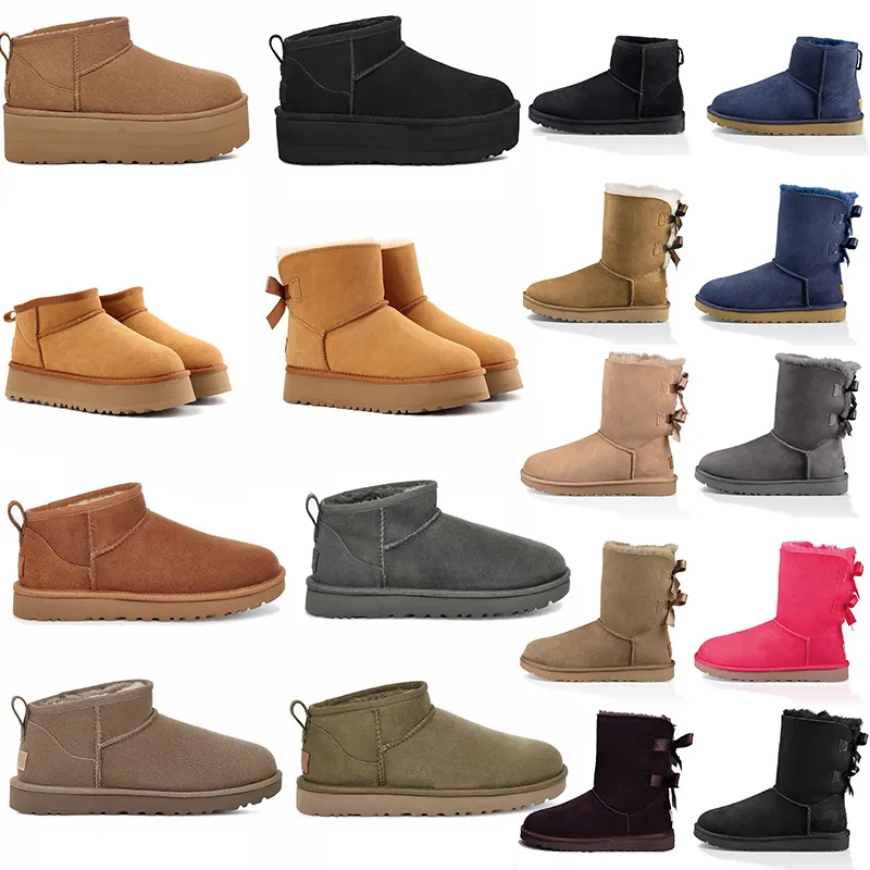 مصمم منصة كلاسيكية Tazz Ultra Mini Boots Snow Boot Women Fur Sheepskin Tasman Chestnut Sand Mustard Seed Beige Driftwood Australian Winter Calkle