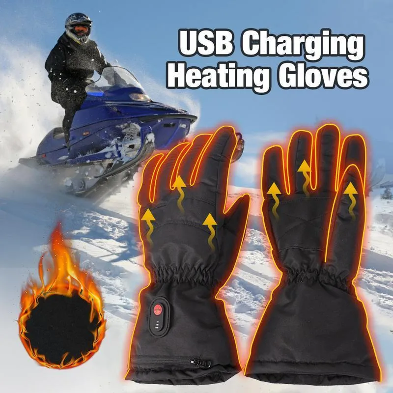 Лыжные перчатки с подогревом, USB аккумуляторная регулируемая грелка для рук 230920