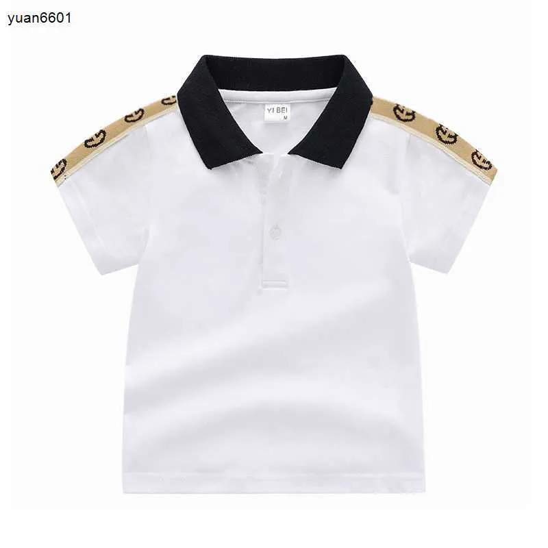 2023 été enfants à manches courtes bébé Polo t-shirt concepteur enfants manches courtes bébé Polos chemises garçons hauts pour filles 90-130cm