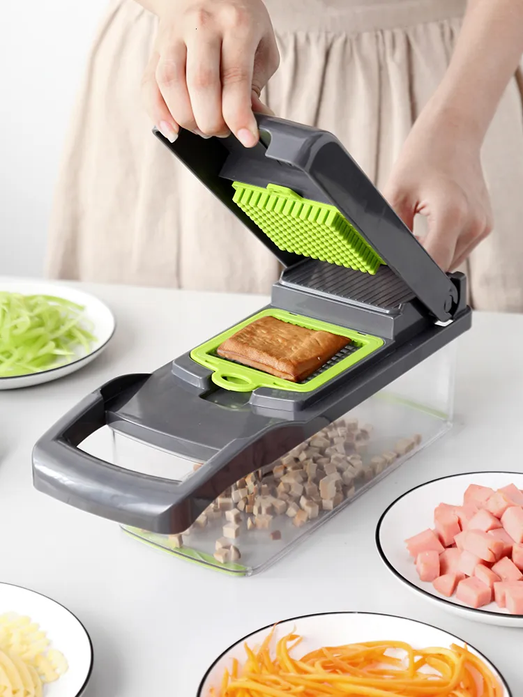 Fruit Vegetable Tools Onlycook 7 in 1 Multifunctional Slicer Cutter Potato Chopper Carrot Grater Not Easy To Scratch Hands 230919