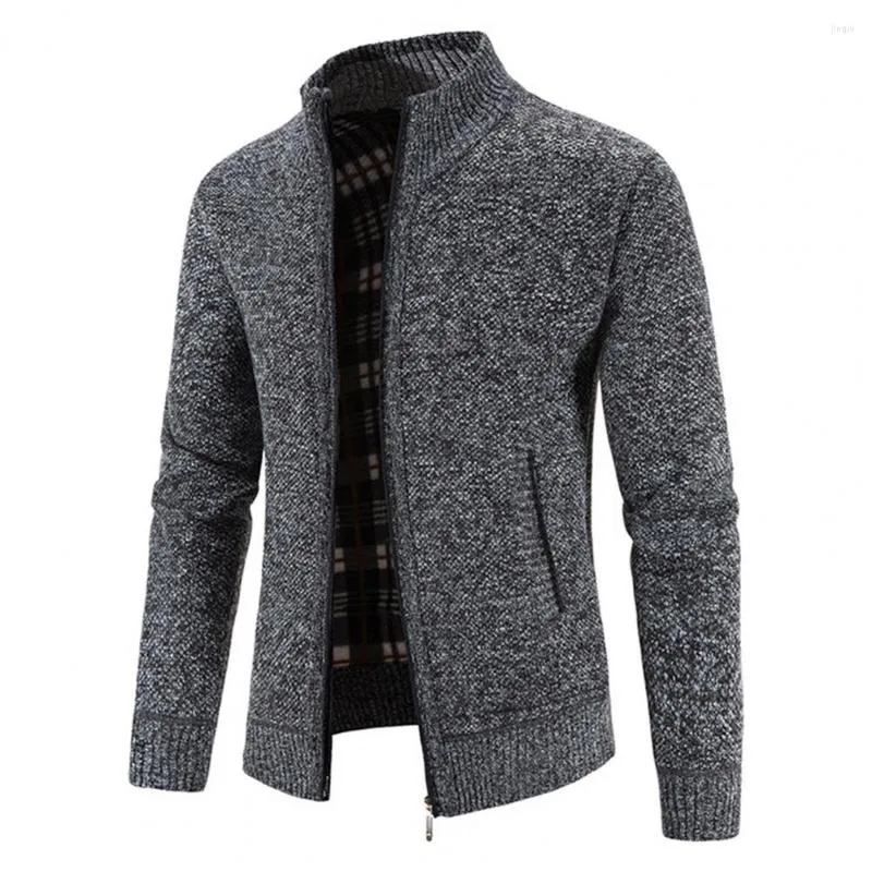 Mens Sweaters Men Knit Sweater Premium Knitted Stand Collar Winter