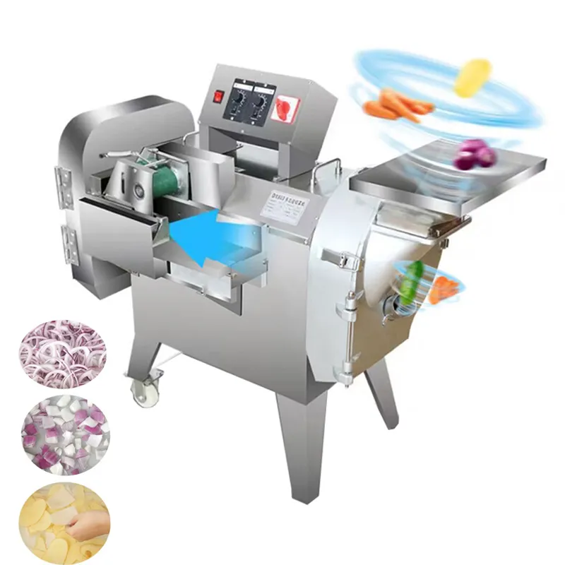 Vegetable Cutter Machine With Large Food Conveyor Belt Banana Cassava Chip Cutting Machine Onion Slicer Machines