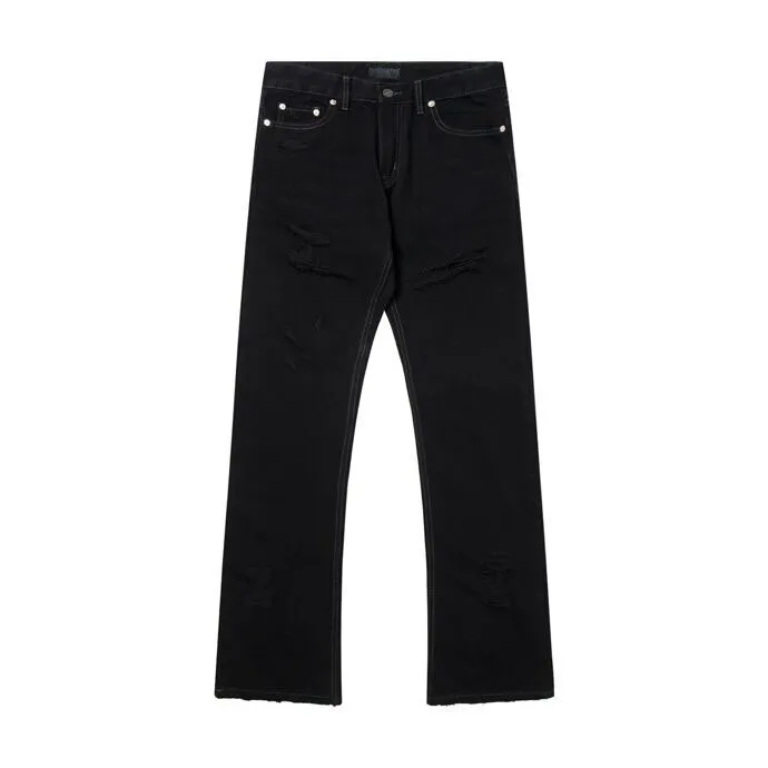 2023 Mäns plusstorlekshorts och byxor Pure Cotton Oregelbundna löpande byxor unisex tryckt jeans mode och bekväm J106