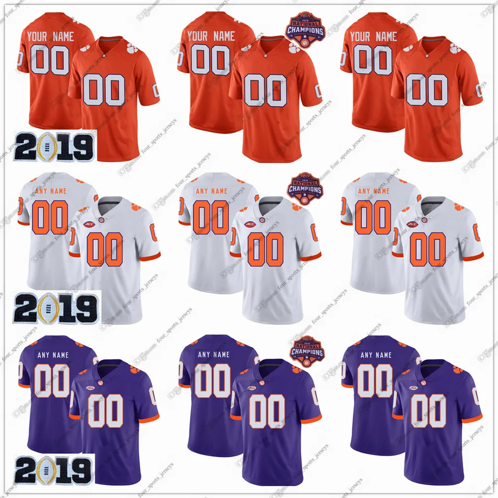 Authentic Clemson Tigers Football Jerseys Customizable Names & Numbers