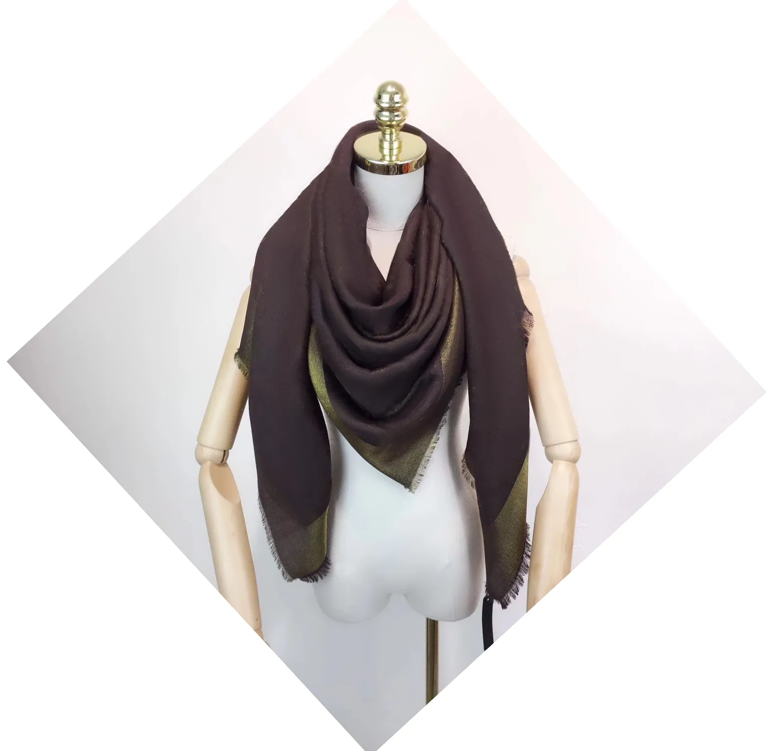 Écharpe Foulard 100% Cachemire Premium - Design Moderne - Fabriqué En Italie - Unisexe