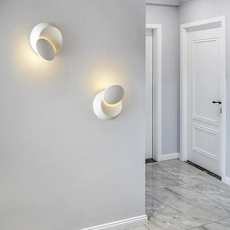 Lâmpada de parede criativa 5W7W10W LED 360 graus rotativo quarto cabeceira casa sala de estar moderna decoração interior