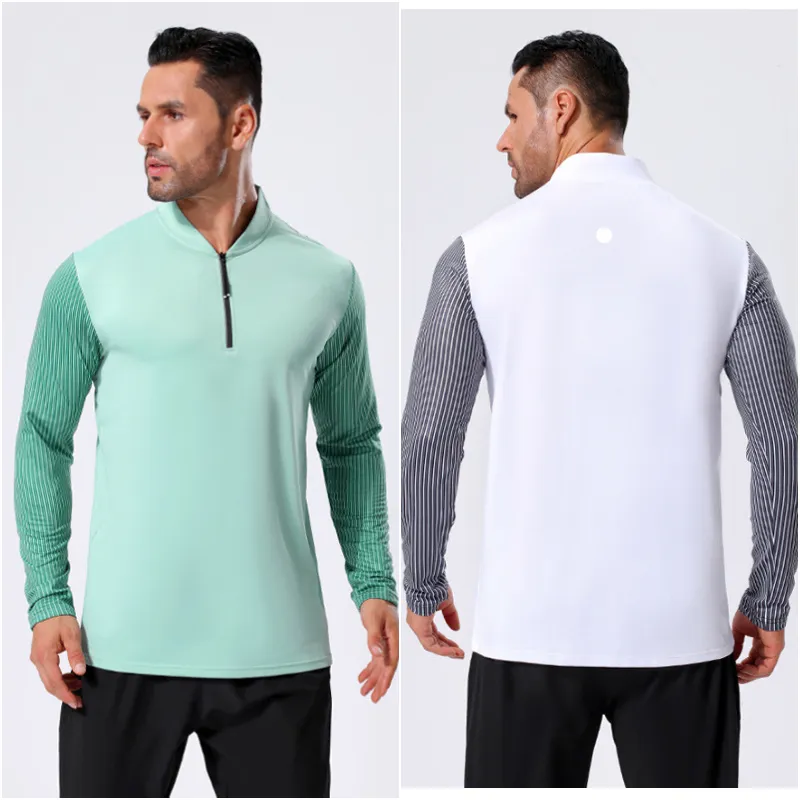 LL-A9 Yoga Outfit Mens Train Basket Basket Running Gym Tshirt träning Fitness Wear Sportwear Loose Shirts Outdoor Tops Långärmad elastisk andningsbar6789