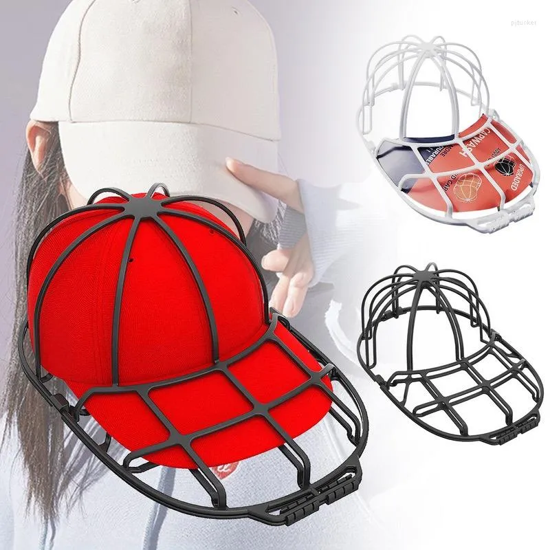 Bollkåpor Baseballhatt Rengöringsskydd Cap Wasker Vuxen/barnhattar Double-Deck Frame Cage Anti-rynkad hemtvättning