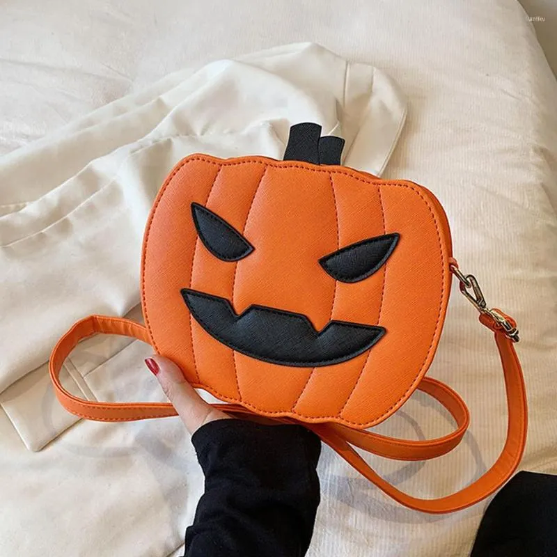 Kvällspåsar designer pumpa halloween kul för kvinnor mode flickor mångsidig crossbody väska koreansk stil axelhandväskor och plånböcker