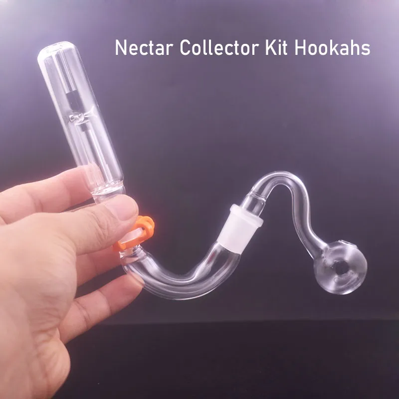 4 In1 Kit Narghilè Bruciatore a olio in vetro da 14 mm Bong Dab Rig per olio in paglia Micro NC Set Tubo per acqua da fumo in vetro con tubo per bruciatore a olio in vetro a sfera da 30 mm 2 pezzi