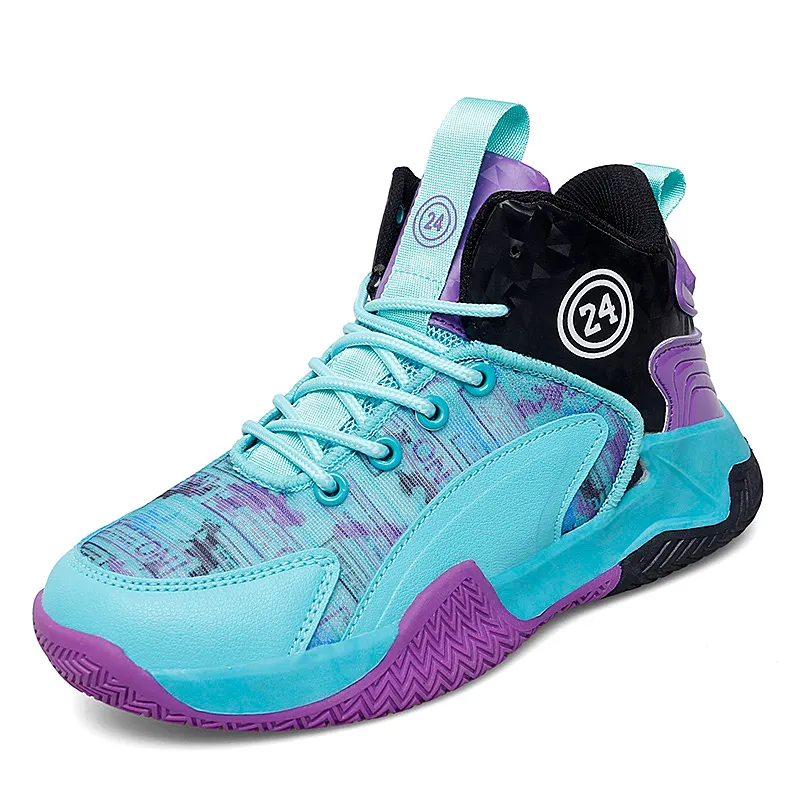 Scarpe antinfortunistiche Scarpe da basket Scarpe da ginnastica da combattimento per bambini imbottite con superficie in rete traspirante antiscivolo per studenti 230919