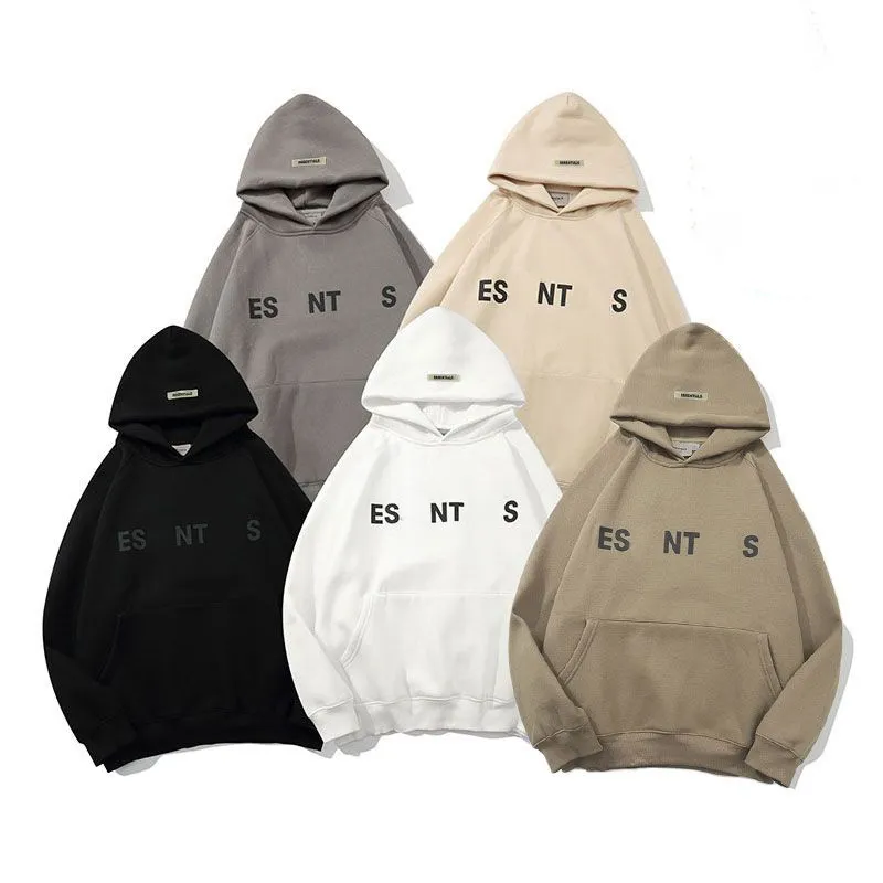 Essentialhoody Mens Womans Sweatshirts Pullover Jumper Pamuk Jersey Sweater Ayna Baskı Hoodys Plow Femme Essentialhoody Kadın Uzun Kollu Hoodie Üstler