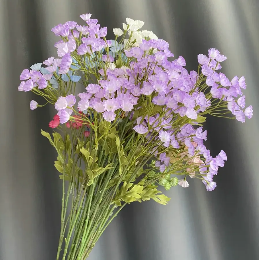 Fleurs artificielles décorations pour la maison fausses fleurs avec longue tige pour fleurs décoratives de mariage C333