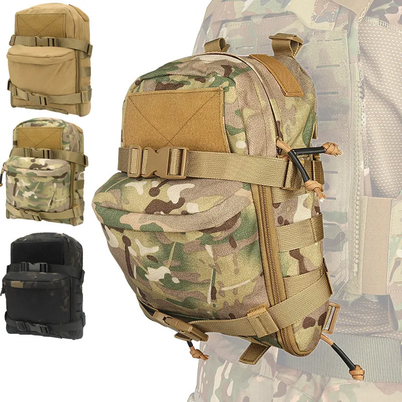 Sac à dos Militaire Mini sac d'hydratation sac à dos d'hydratation assaut Molle pochette tactique Sport de plein air sacs d'eau Camouflage hommes Camping sac 230920