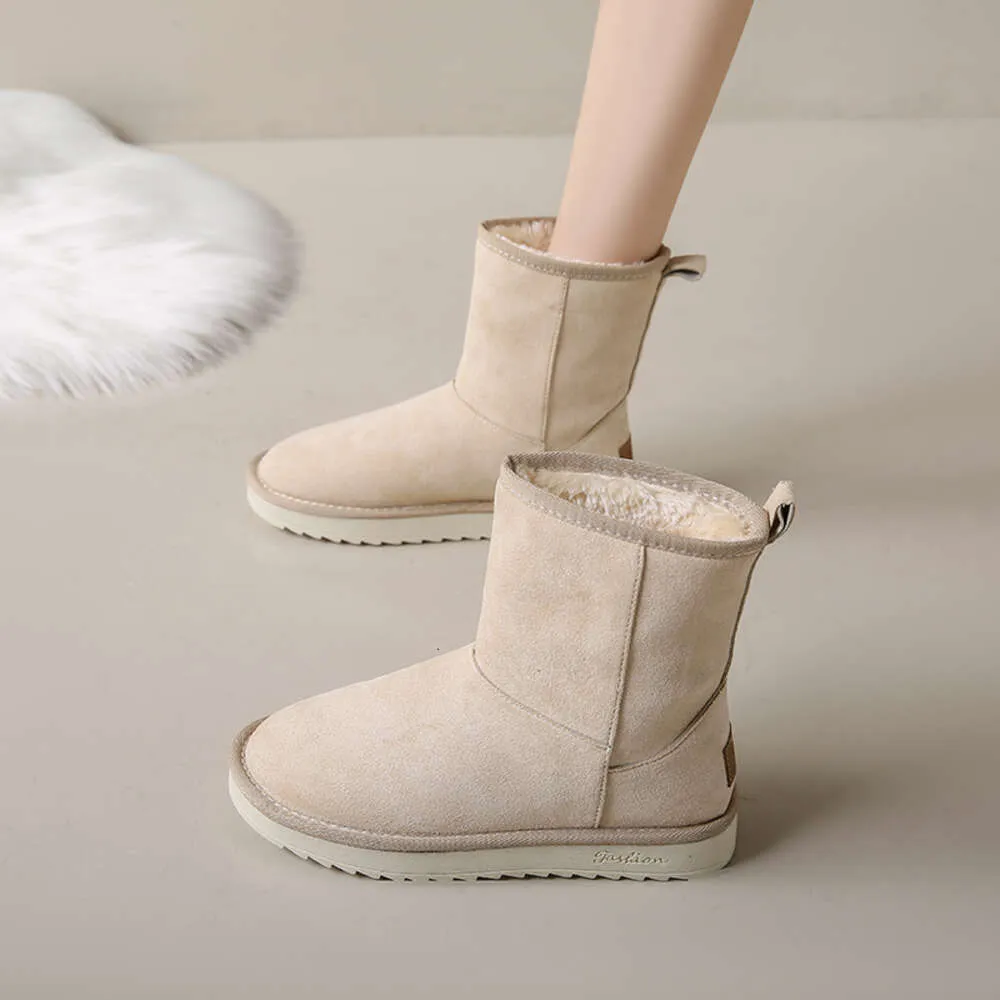 Dayou Shoes Industry Women's Bangka Veet Snow Boots Anti Slip and Warm Big Cotton、および屋外の屋外用