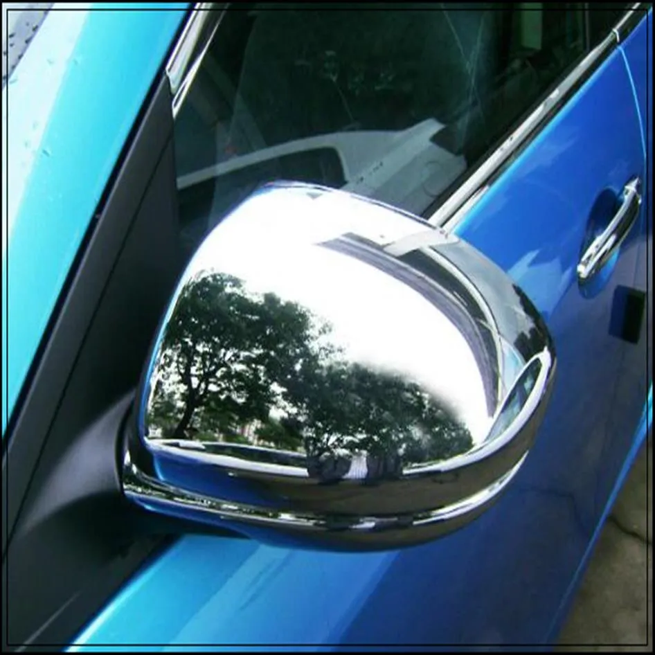 Högkvalitativ ABS CHROME 2st Door Mirror Cover för Mazda6 2003-2011without Turn Signal Light234V