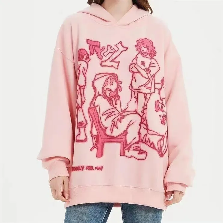 DHgate.com:Aelfric Eden Unisex Cartoon Hoodie, Y2K Harajuku