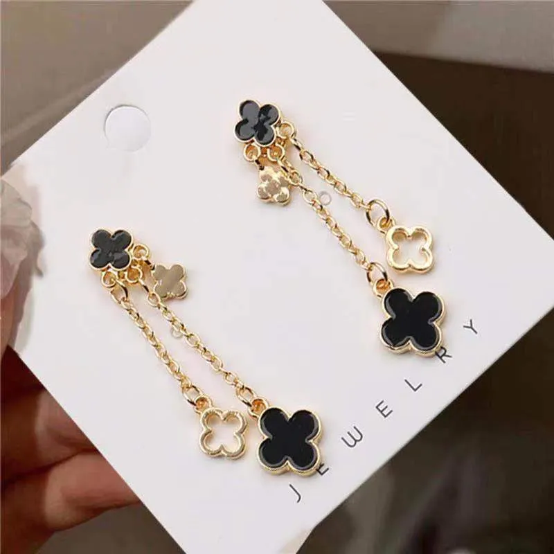 Vrouwen Fashion Designer voor Elegant 4/Four Leaf Clover Earring Sieraden Verplated Gold Girls Gift 2024 AAA +++