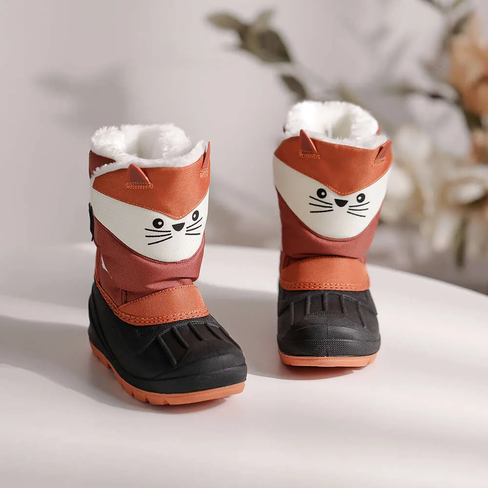 Toddler / Kid Five-pointed Star Buckle Fleece-lining Boots