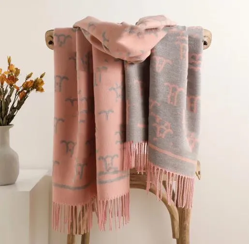 Nouveau Écharpe en cachemire artificiel filé à base de fil Jacquard femmes automne et hiver chaud longue