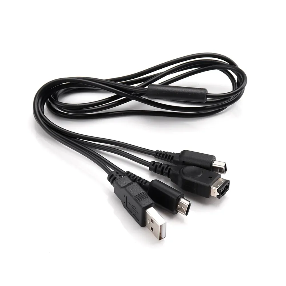1.2M 3 in 1 USB Charging Cable  Cords Lead for NDSI NDSL GBA SP Console