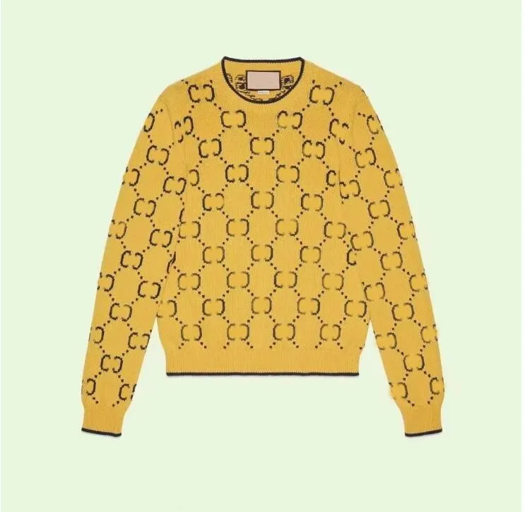 Sueter Feminino De Alta Qualidade Com Estampa Completa De Letras Sueter De Trico De Alta Rua Pulover 2 726 DHgate