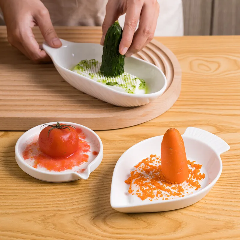 3 In 1 Ceramic Ginger Grater Tool For Daikon Radish Cheese Spoon Rest Herb  Kitchen Essential: Stripper, Grinder, And Zester 230920 From Cong08, $8.06