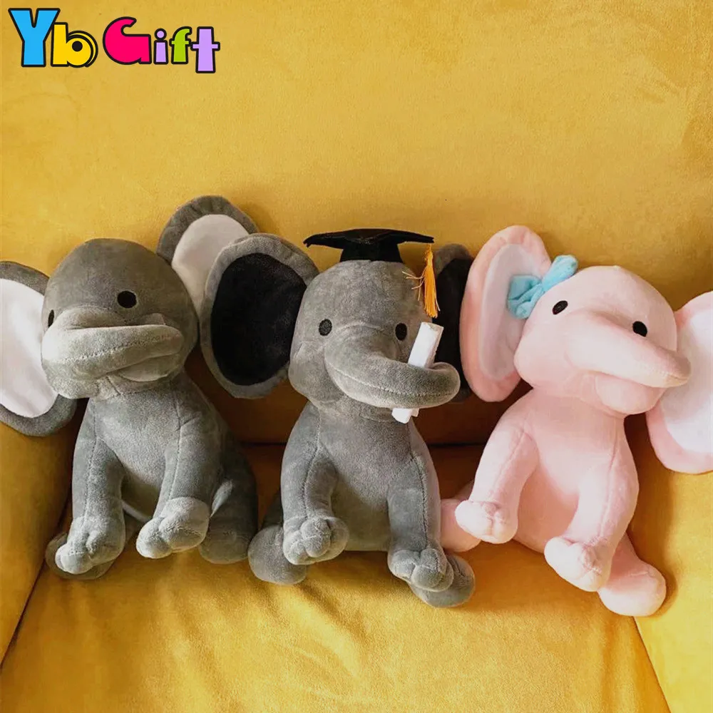 Pluche poppen Afstuderen Olifant Knuffel Olifant in doctoraatspet Speelgoed voor afgestudeerden Speelgoed Schattige kinderen Baby Kinderen Kawaii Geschenken Speelgoed 230920