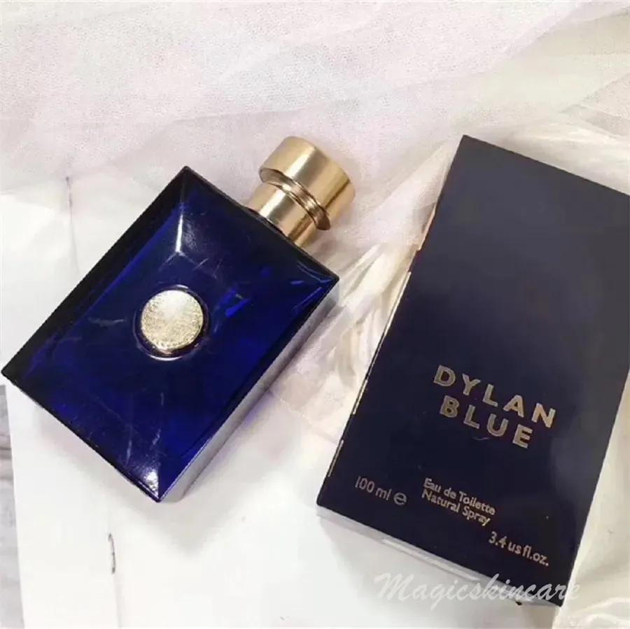 Köln män Köln dylan blå parfym 100 ml häll homme eau de toalettköln klassisk gentleman långvarig original flask doft spr