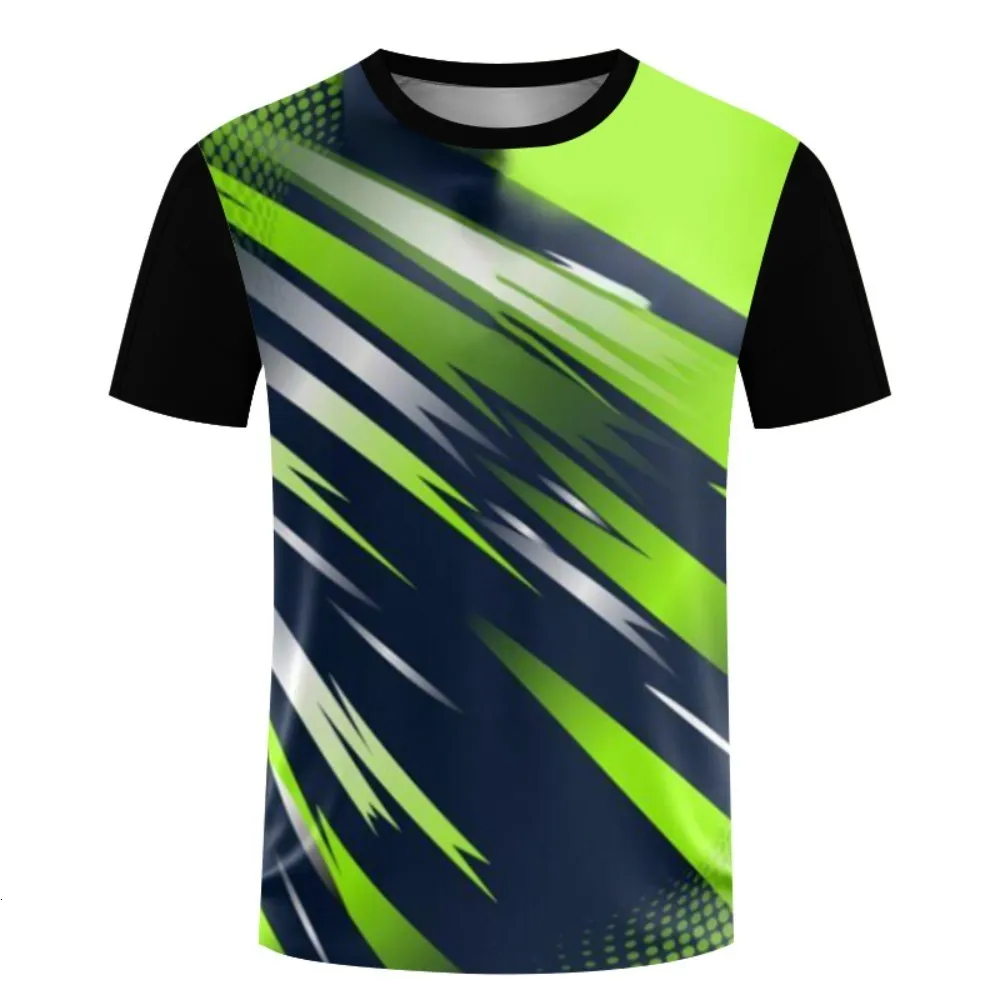 Survêtements pour hommes Séchage rapide T-shirt Été Personnalisé Compétition Uniforme Ultra Mince Fitness Vêtements de course Femmes Badminton Train Top 230919