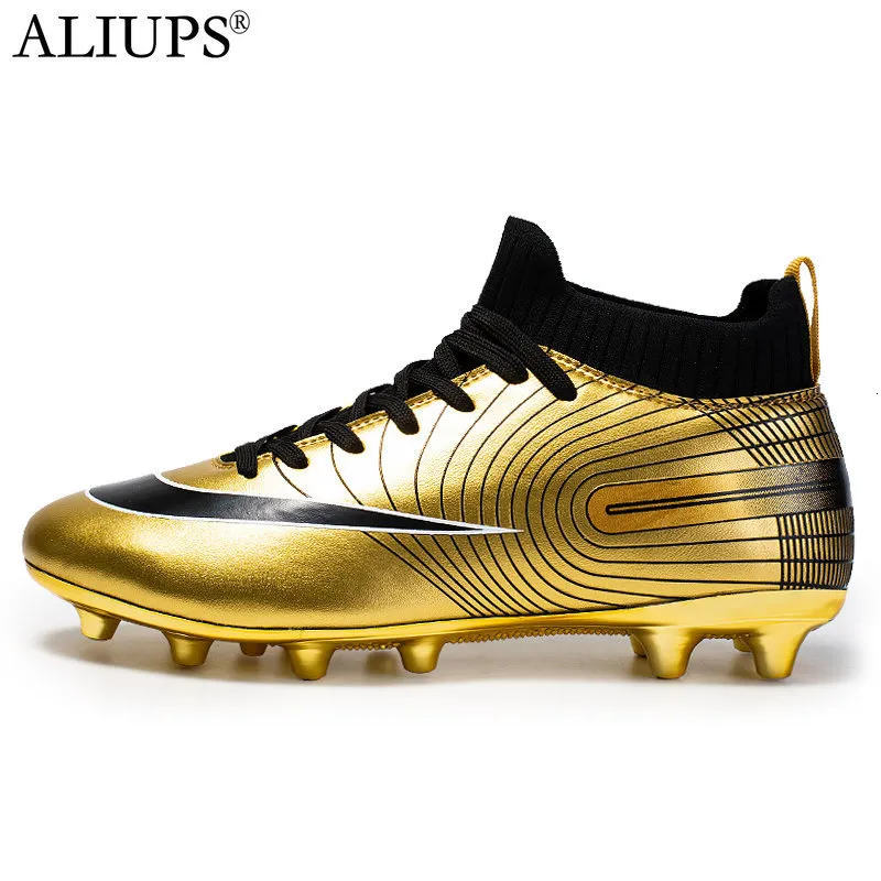 kids gold football boots