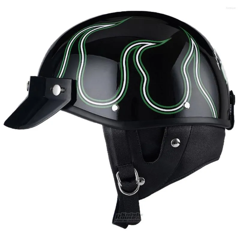 Motorcycle Helmets Men's Helmet Off-road Open Half Retro Face Otorcycle Women Racing Bike