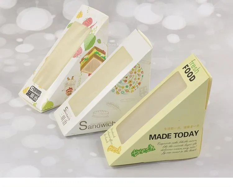 DHgate.com:Transparent Disposable Baking Paper Box for Sandwiches ...