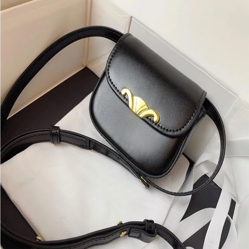 Lüks çanta Crossbody Bag Arc de Triomphe mini pürüzsüz cowhide omuz çantası Kadınların yüksek kaliteli cep telefonu çanta kadın makyaj çantası kutu