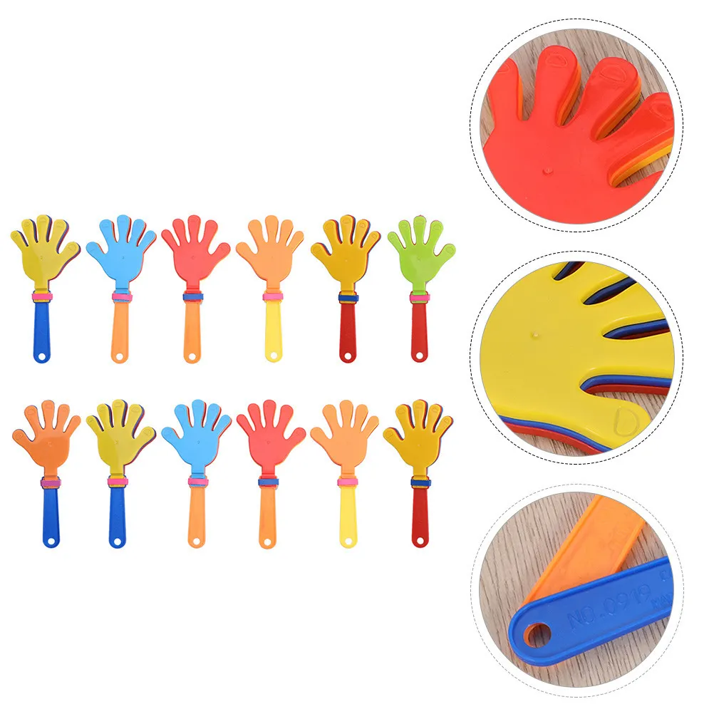 Autres fournitures de fête d'événement 24 pcs Concert applaudissements jouets accessoires mains son faisant des claquettes en plastique faveur enfant 230919