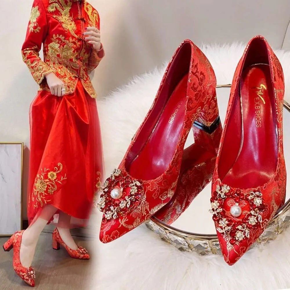 Beautiful Chinese Wedding Shoes | East Meets Dress - Waverly Brocade Pumps