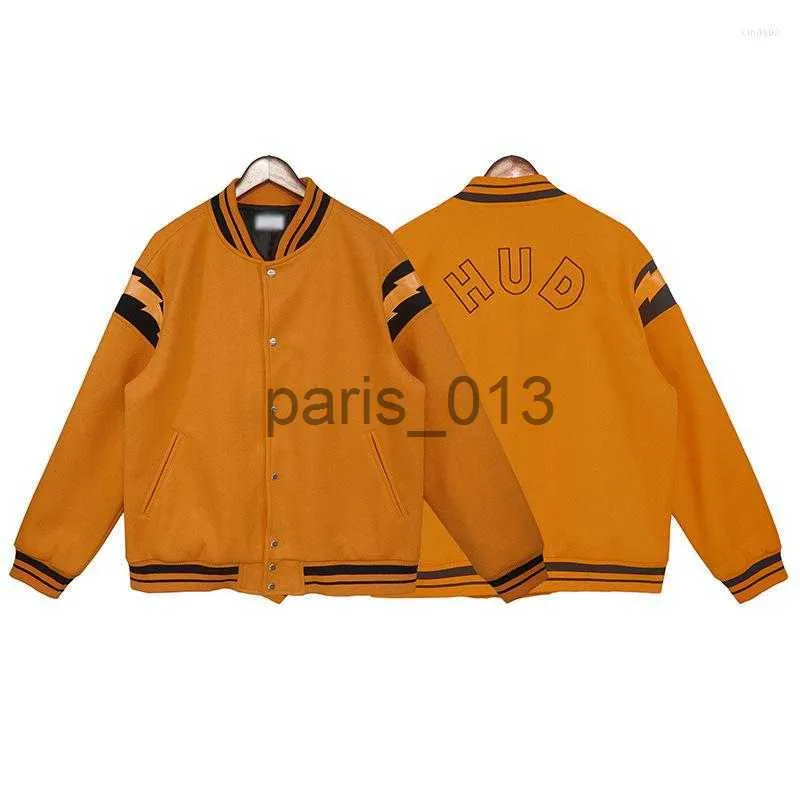 Herrjackor herrjackor våren Autumn Baseball Jacket Hip Hop Warme Bomb Män kvinnor Tungt tyg Loose Woolen Coat X0920 X0921