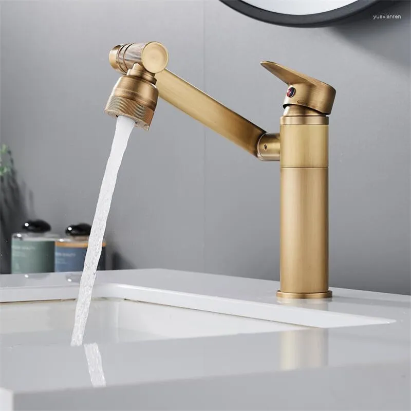 Rubinetti per lavandino del bagno Rubinetto girevole a 1080 ° Miscelatore per montaggio su piano Rubinetto per acqua a prova di spruzzi Soffione doccia Rubinetteria idraulica per accessori