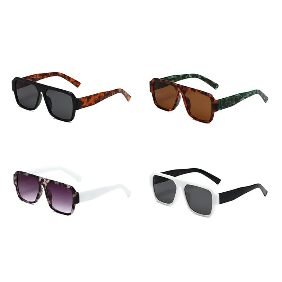 Herren-Sonnenbrille, Herren-Designer-Sonnenbrille für Damen, Hip-Hop-Sonnenbrille, Rahmen aus PC-Material, UV-Schutz-Linsen-Sonnenbrille, Rahmengläser in mehreren Farben erhältlich