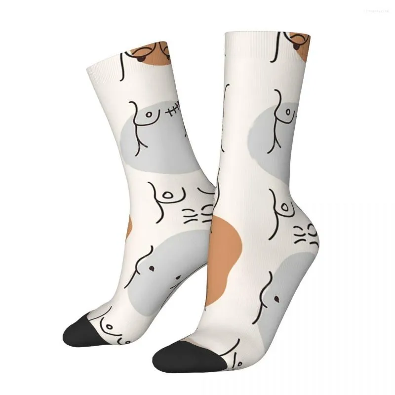 Herrensocken, lustige verrückte Socken für Männer, nackt, sexy Körper, Hip Hop, Harajuku, Brüste, nahtloses Muster, bedruckt, für Jungen, Crew, lässiges Geschenk