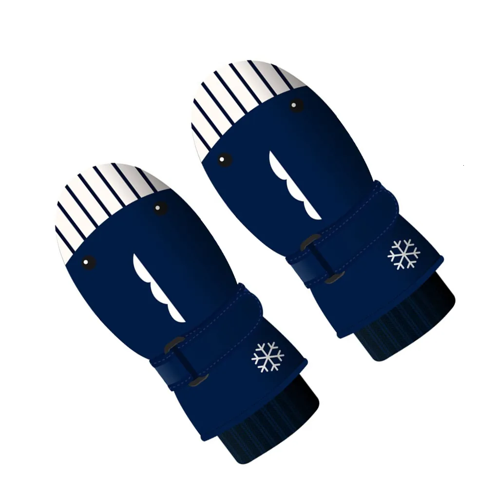 Rękawiczki narciarskie Dzieci Zimowe rękawiczki kreskówkowe wiatroodporne wodoodporne maluch ręczny cieplejszy na zewnątrz Riding Girls Prezenty 230920