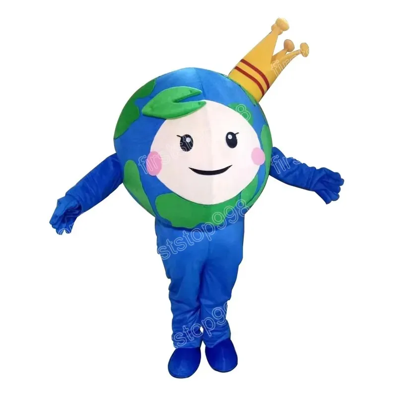 Costume de mascotte d'Halloween The Earth, personnage de dessin animé de haute qualité, taille adulte, fête de Noël, tenue de publicité extérieure