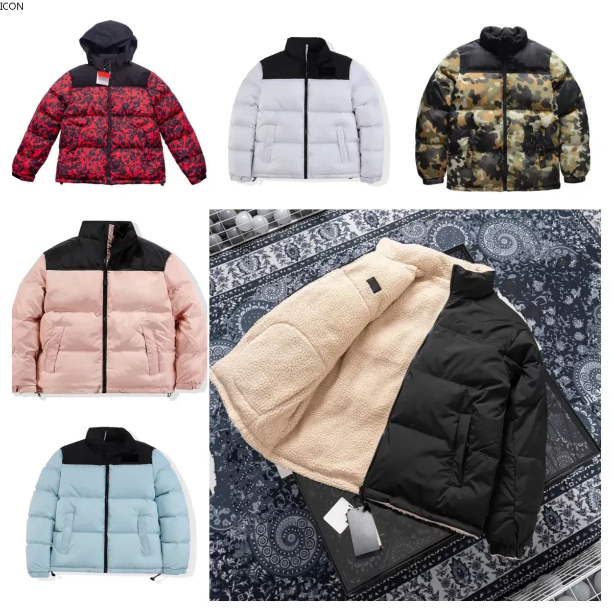 Cappotto stilista da uomo Parka Giacca invernale Moda Uomo Donna Piumino da donna Capispalla da donna Causale Hip Hop Streetwear Caldo da uomo con cappuccio rimovibile in pelliccia sintetica