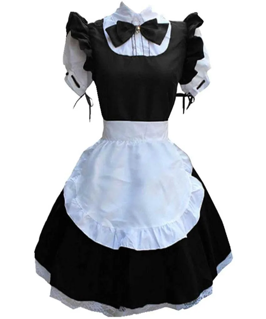 Sexy Franse Meid Kostuum Gothic Lolita Jurk Anime Cosplay Sissy Maid Uniform Ps Maat Halloween Kostuums Voor Vrouwen 2021 Y06616819