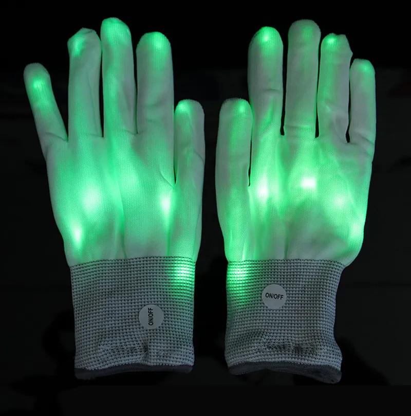 LED Fingerlicht Handschuhe, Halloween Kostüme, Leuchtende
